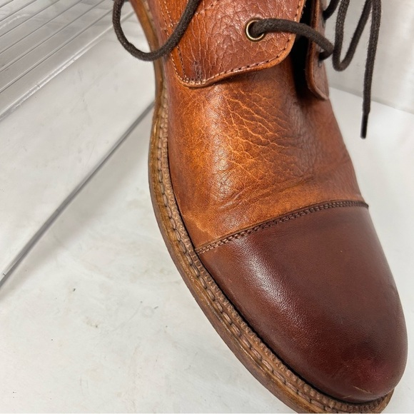 TAFT Men’s Rome Ankle Boot Brown Lace Up 10 US 43 EU Leather Made in Spain main image 10